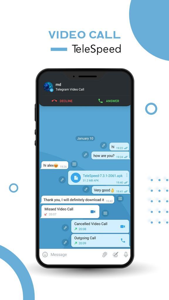 Telespeed - Telegram anti-filter messenger für Android - APK herunterladen