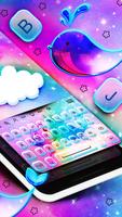 Unicorn Whales - Keyboard Theme Ekran Görüntüsü 2