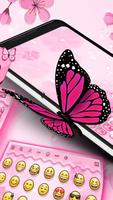 Cute Butterfly - Keyboard Theme تصوير الشاشة 1