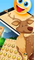 Cute Deer - Keyboard Theme screenshot 1