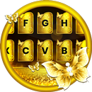 Gold Butterfly - Keyboard Theme APK