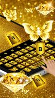 Gold Butterfly - Keyboard Theme screenshot 1