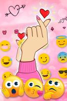 Glamorous Love Heart Keyboard Theme imagem de tela 2