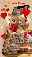 Lovely Bear - Keyboard Theme Ekran Görüntüsü 1
