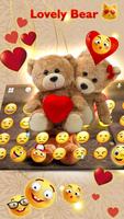 Lovely Bear - Keyboard Theme Ekran Görüntüsü 2