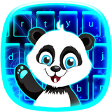 Neon Panda - Keyboard Theme simgesi