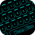 Neon Blue - Keyboard Theme simgesi