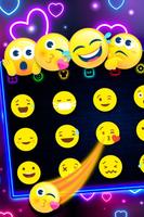 Neon Love Heart Keyboard تصوير الشاشة 2
