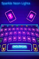 Sparkle Neon Lights Keyboard imagem de tela 1