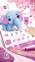 Lovely Elephant - Keyboard Theme poster