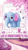 Lovely Elephant - Keyboard Theme screenshot 1