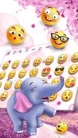 Lovely Elephant - Keyboard Theme screenshot 2