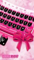 Pink Bow - Keyboard Theme スクリーンショット 1