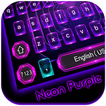Neon Purple Keyboard Theme