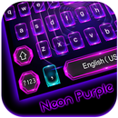 Neon Purple Keyboard Theme APK