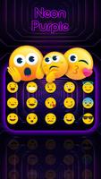 Neon Purple Keyboard تصوير الشاشة 2