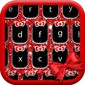 Glitter Red Bow Keyboard