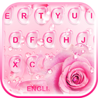 Rose Water Drops Keyboard Theme иконка
