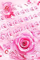 Rose Water Drops Keyboard Theme скриншот 1