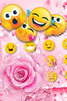 Rose Water Drops Keyboard Theme скриншот 2