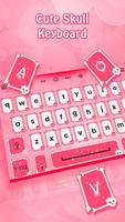 Cute Skull - Keyboard Theme screenshot 1