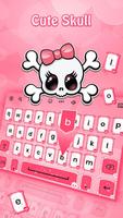 Cute Skull - Keyboard Theme screenshot 2