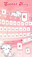 Sweet Kitty - Keyboard Theme تصوير الشاشة 1