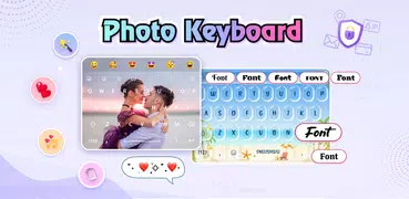 Photo Keyboard themes, Font