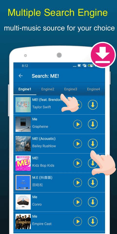 Free Music Downloader + Mp3 Music Download Songs für Android - APK  herunterladen
