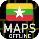 🌏 GPS Maps of Myanmar : Offline Map icône