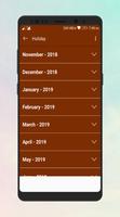2019 Calender and Holidays screenshot 3