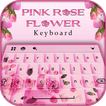 Pink Rose Flower Keyboard