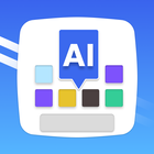 AI Photo Keyboard Theme & Font icône
