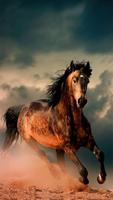 Running Horse Wallpaper HD Affiche