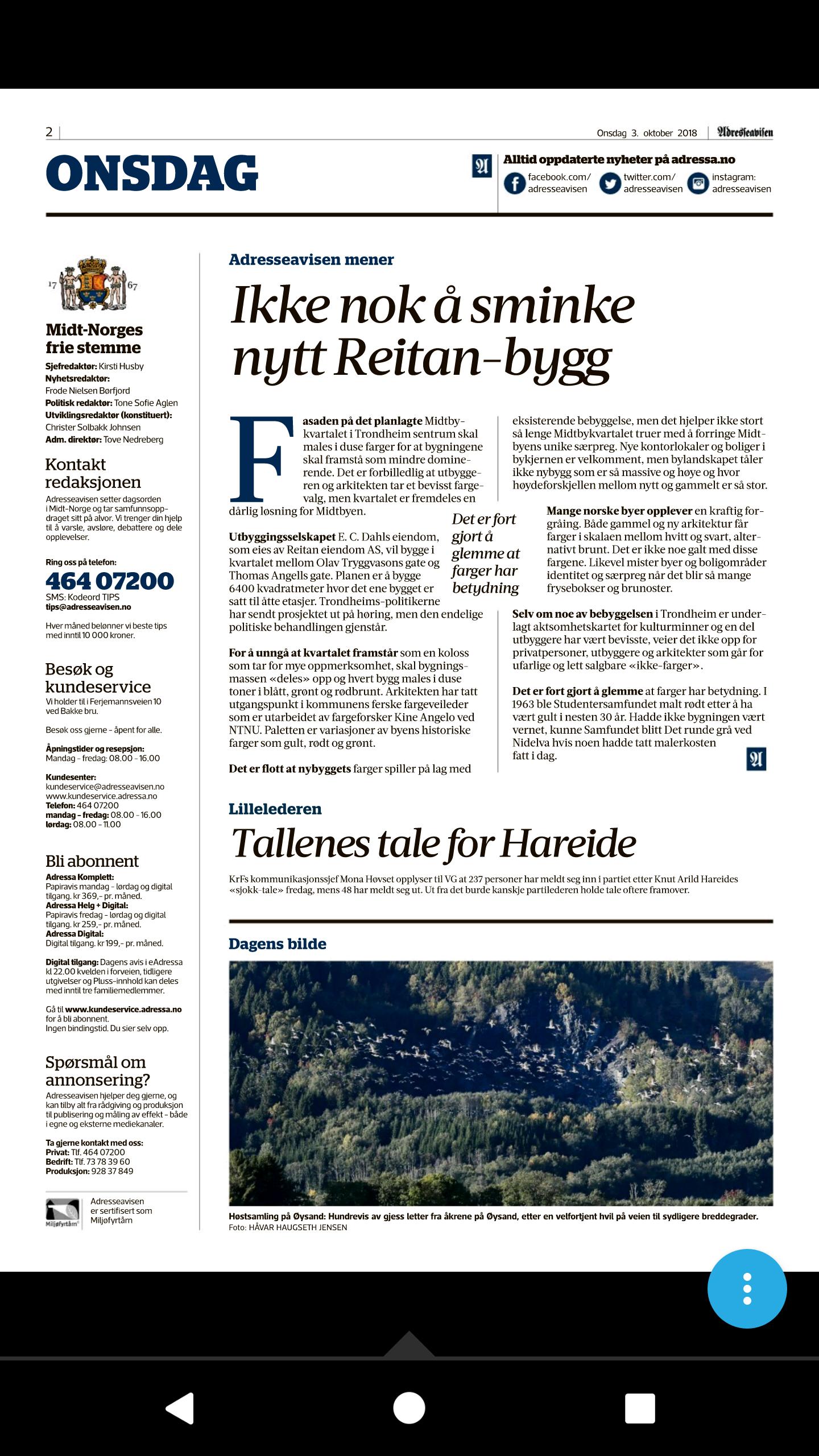 Snabbast Adressa No Nyheter