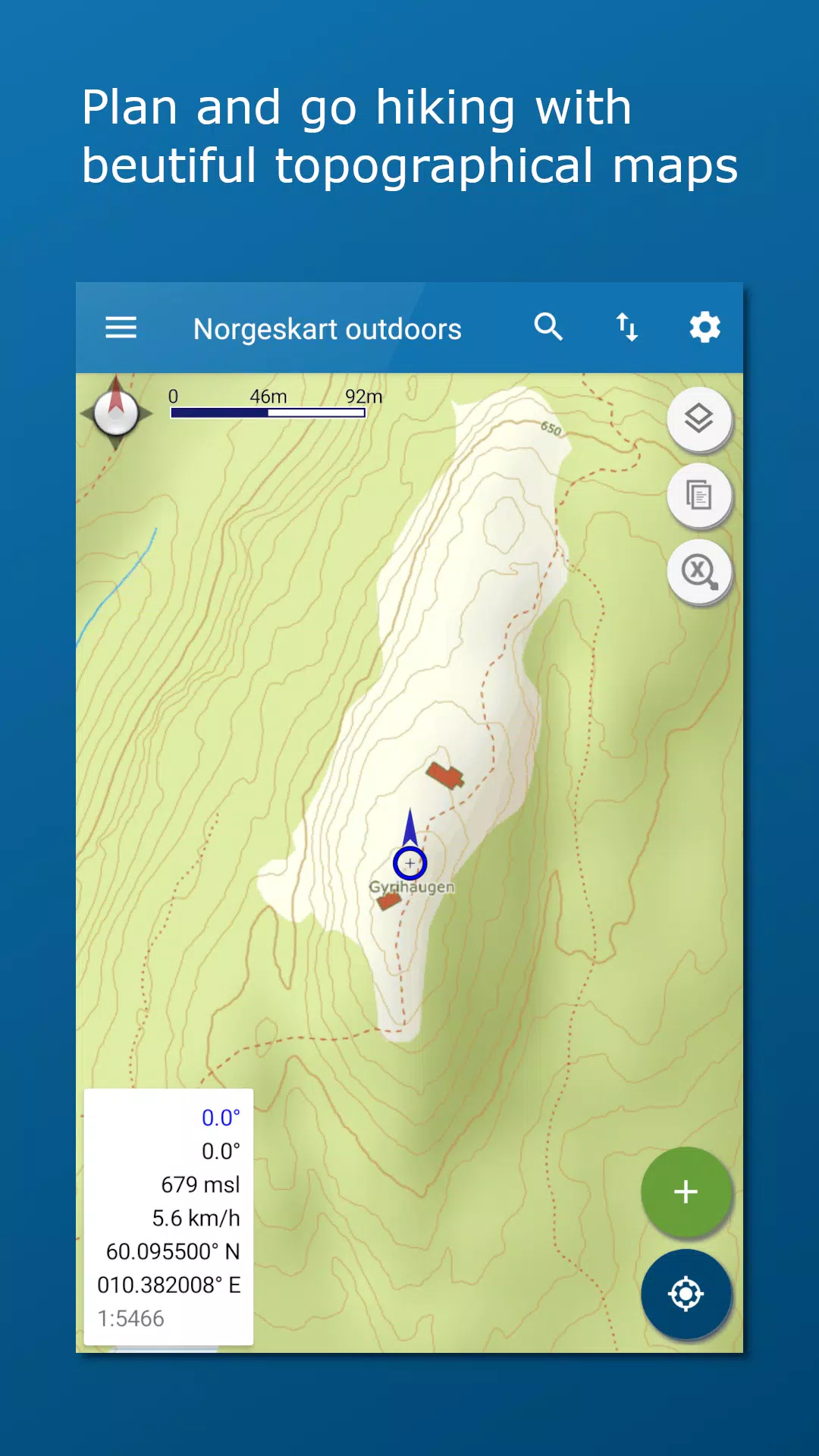 Norgeskart Outdoors APK für Android herunterladen