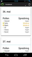Pollenvarsel Screenshot 2