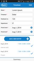 Timesheets+ screenshot 1