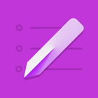 Digital planner: writing notes icon