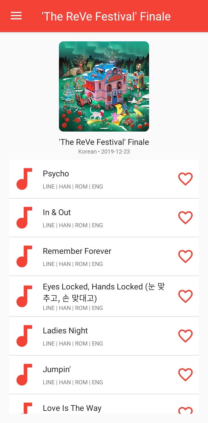Red Velvet Lyrics For Android Apk Download