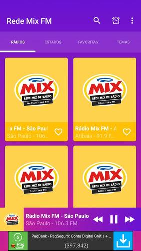 Rede de Rádios Mix FM APK للاندرويد تنزيل