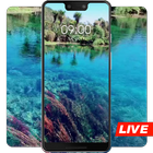 Natural underwater plant swaying live wallpaper icône