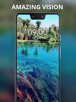 Natural underwater plant swaying live wallpaper Affiche