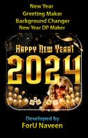 Happy New Year 2024 Greetings plakat