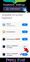 Fancy Text Keyboard Style Font imagem de tela 2