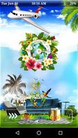 Flower Clock HD Live Wallpaper پوسٹر