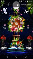 Flower Clock HD Live Wallpaper স্ক্রিনশট 1