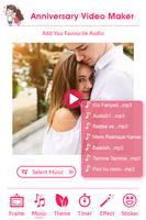 anniversary Video Maker With Song & Music captura de pantalla 2