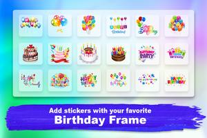 Birthday Greeting Cards Maker photo frames,cakes capture d'écran 3