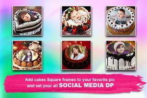 Birthday Greeting Cards Maker photo frames,cakes capture d'écran 1